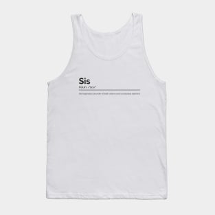 Sister Dictionary Definition Tank Top